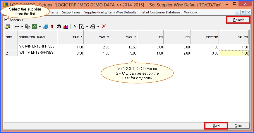 fmcg supplier wise default 2